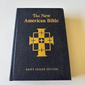 Vintage 1970 New American Bible large print St Joseph Edition Hardcover - Good